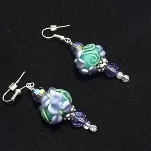 Jewels Tulle and Spools floral earrings JTS10